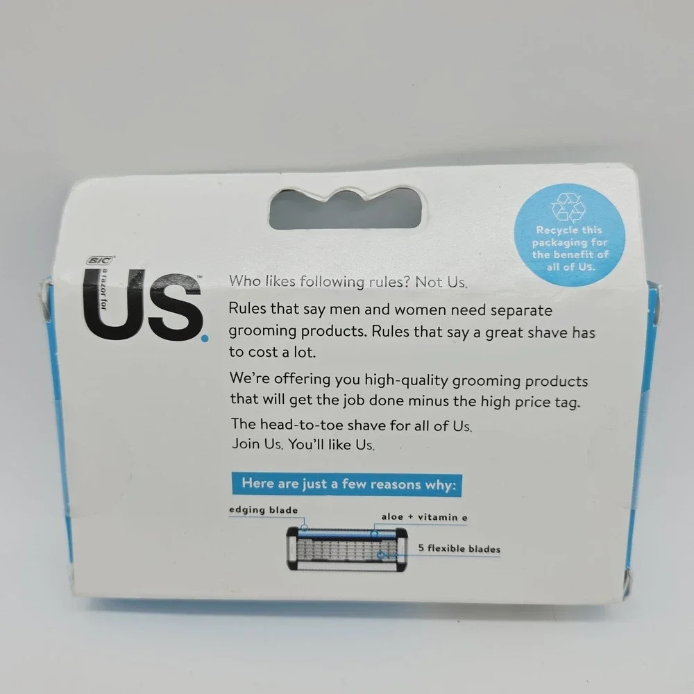 BIC US Cartridge Refills with 5 Flexible Blades 4 In The Box NEW